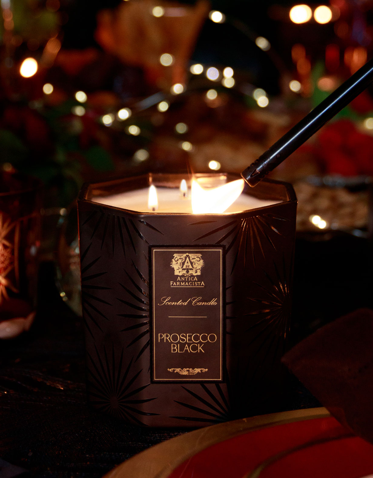 Prosecco Black Three-Wick Candle