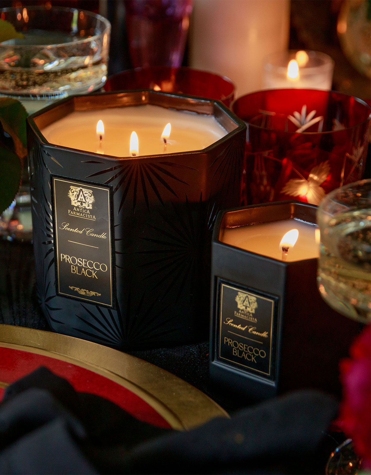 Prosecco Black Three-Wick Candle