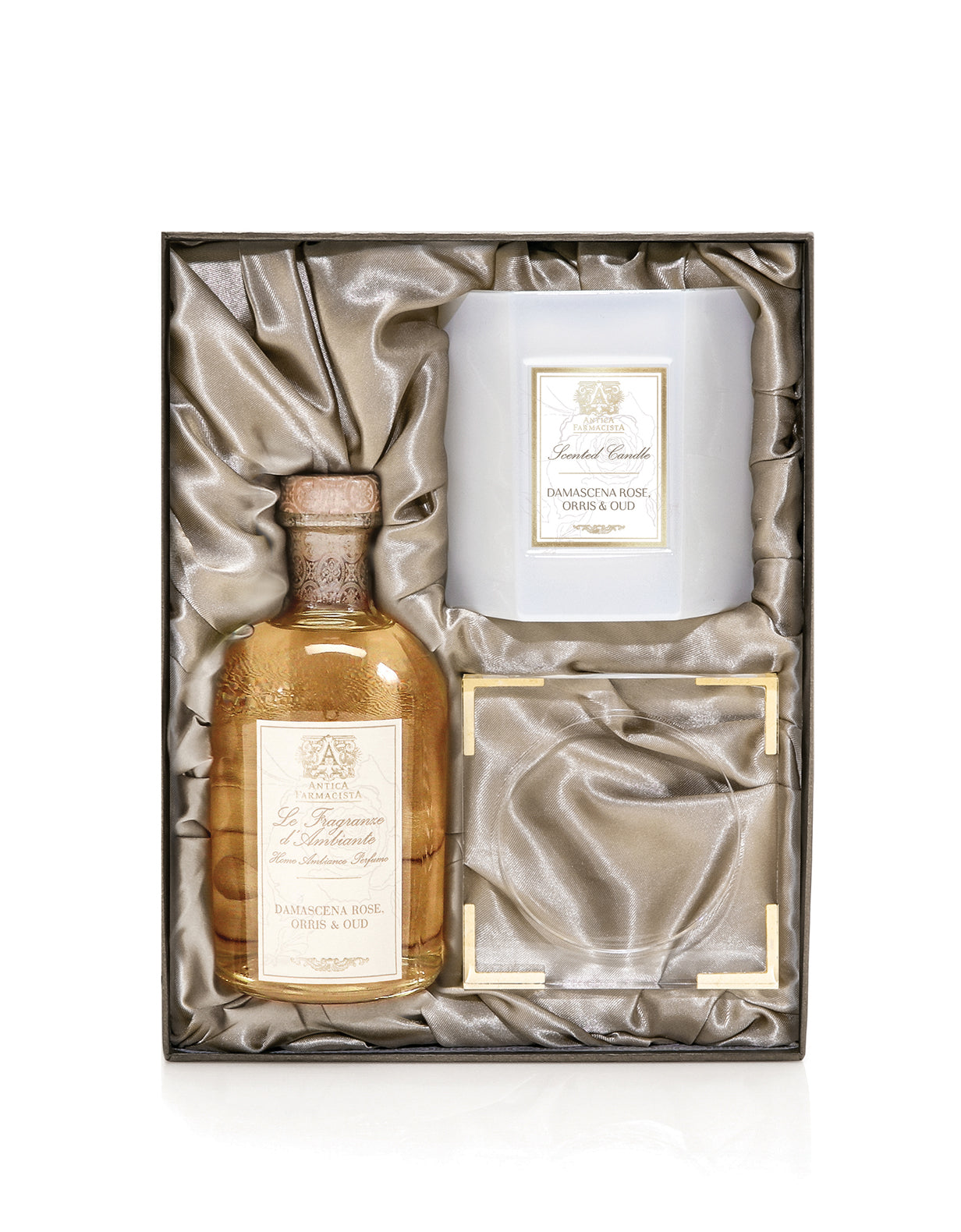 Acrylic Home Ambiance Gift Set: Damascena Rose, Orris & Oud