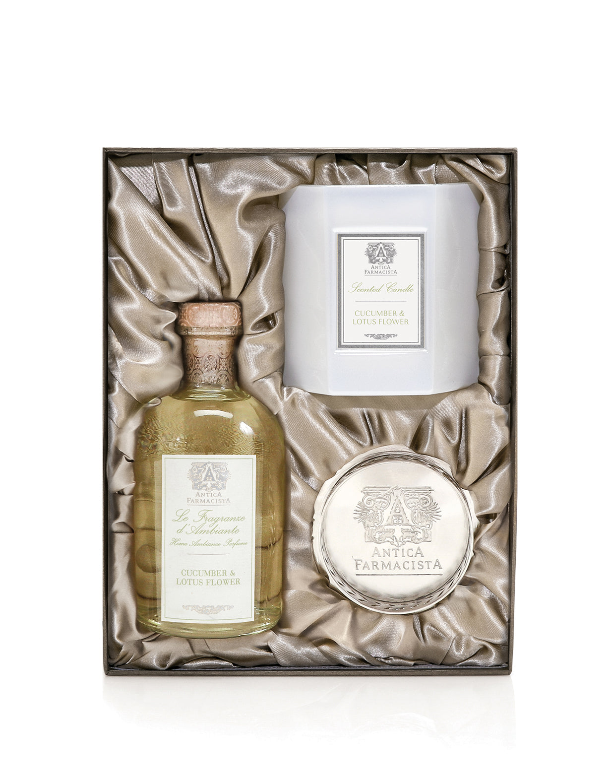 Nickel Home Ambiance Gift Set: Cucumber & Lotus Flower