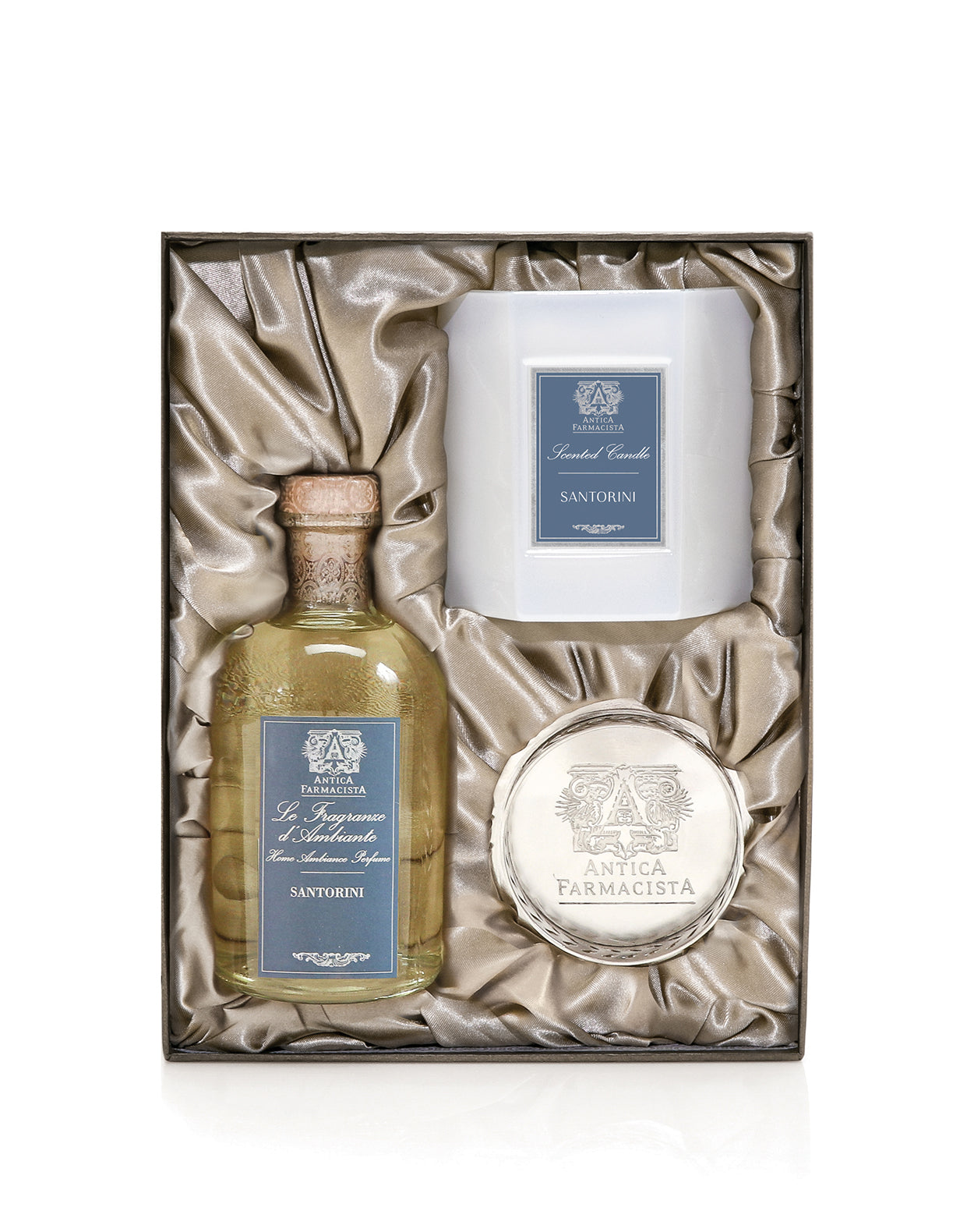 Nickel Home Ambiance Gift Set: Santorini