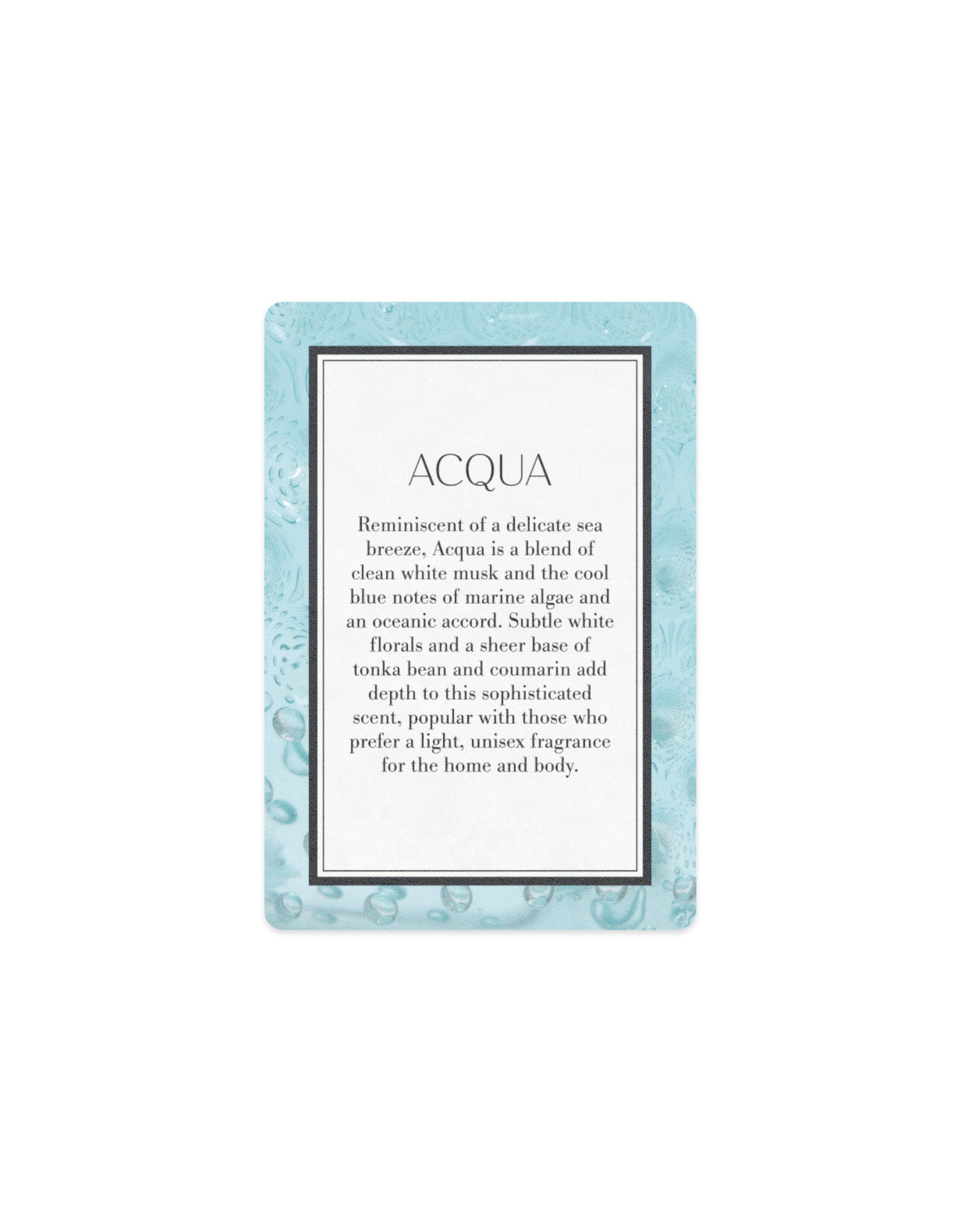 Scented Card - Acqua