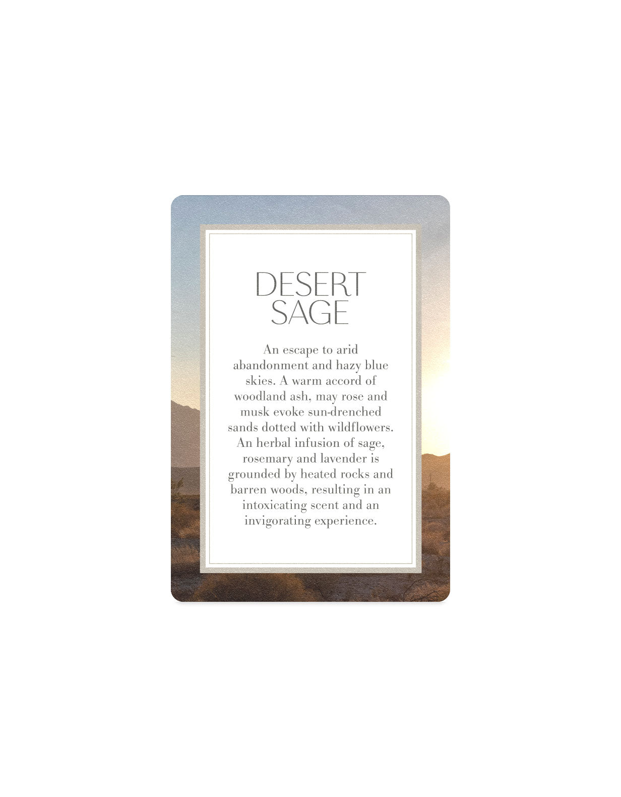 GWP - Scented Card - Desert Sage