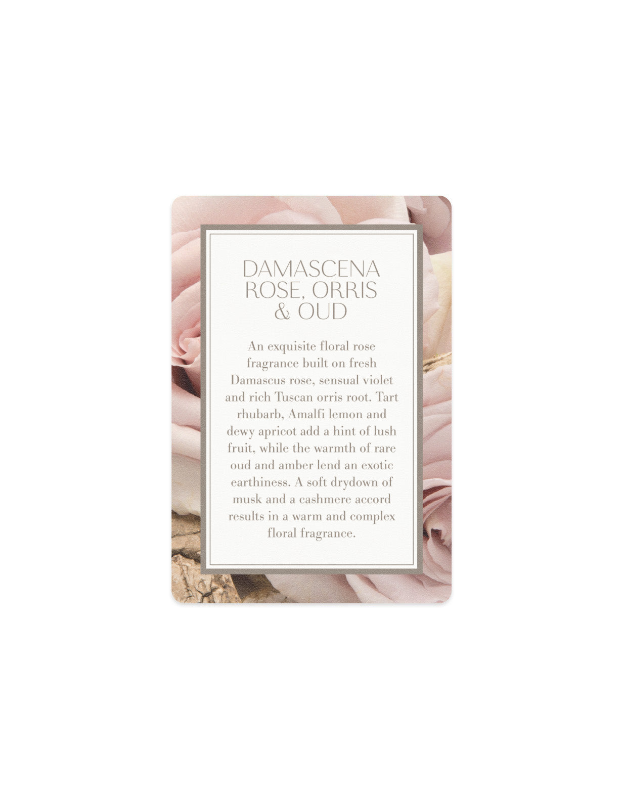 Scented Card - Damascena Rose, Orris & Oud