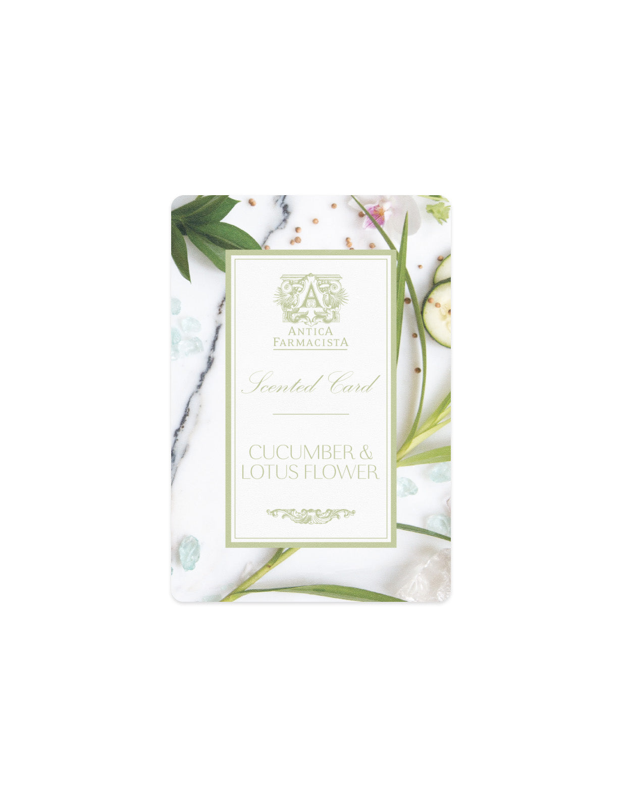 Scented Card - Cucumber & Lotus Flower