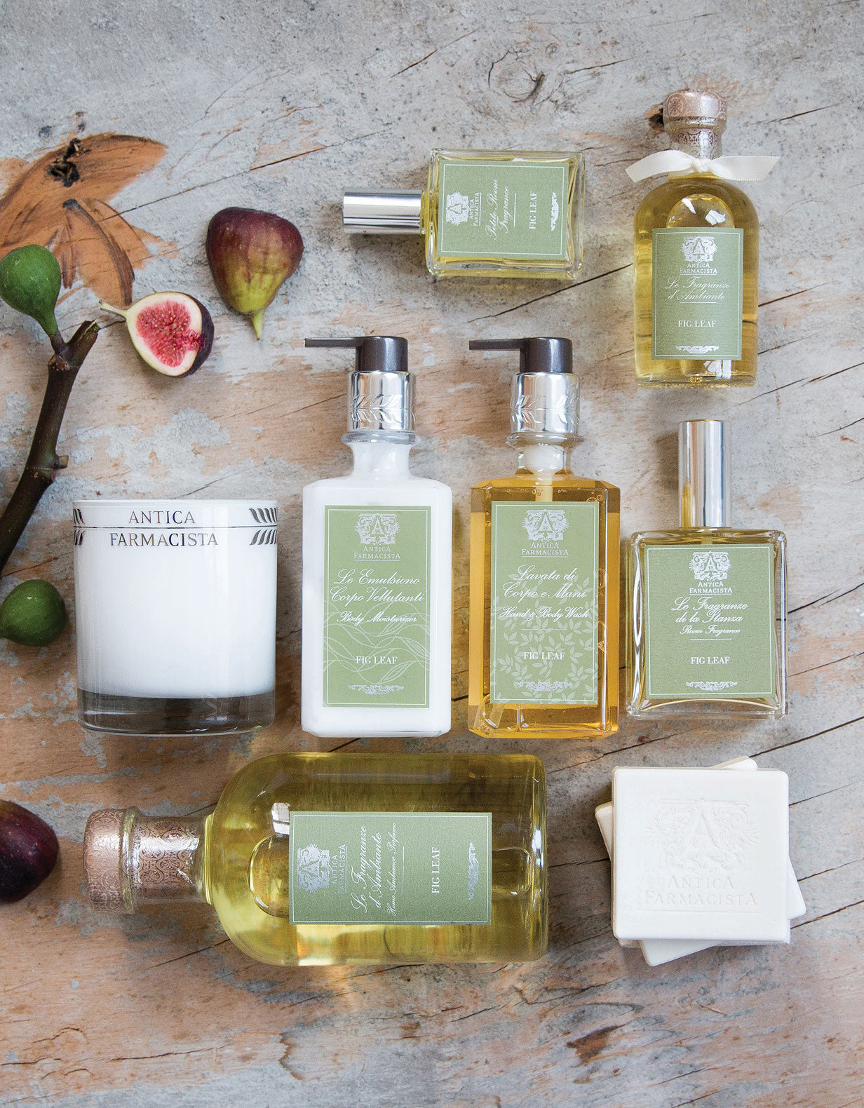 Acrylic Bath & Body Gift Set: Fig Leaf